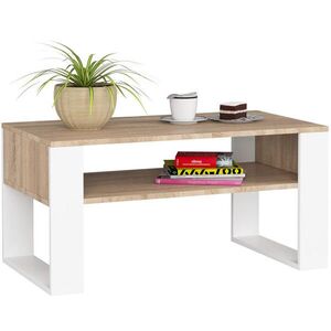 RAUMHIRSCH FURNITURE KONZOLOVÝ STOLÍK Dub Sonoma, biela 45/92/50 vyobraziť