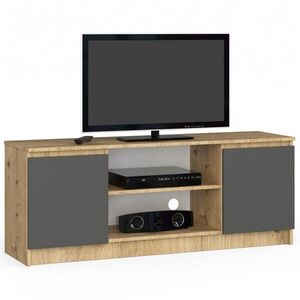 RAUMHIRSCH FURNITURE NÍZKA SKRÍŇ dub Artisan, grafitovo šedá 55/140/40 vyobraziť