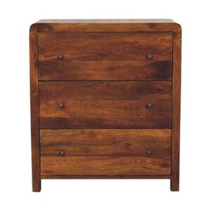 Artisan Furniture KOMODA Aspen, 3 zásuvky, tmavohnedá vyobraziť