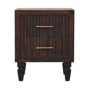 Artisan Furniture NOČNÝ stolík Belmont, 2 zásuvky, tmavohnedý vyobraziť