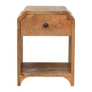 Artisan Furniture NOČNÝ STOLÍK z masívneho dreva Newton Mini Oak-ish, 1 zásuvka a otvorená polica, béžový vyobraziť