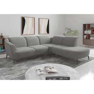 Sit & More ROHOVÁ SEDAČKA, textil, sivá vyobraziť