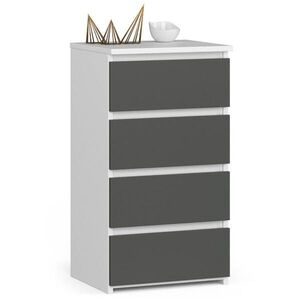 RAUMHIRSCH FURNITURE KOMODA Biela, grafitovo šedá 74/40/35 vyobraziť