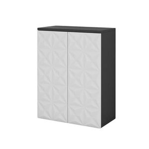 Vicco MIDI SKRINKA Edge čierna 60 x 79.5 cm s 2 dverami a 3 priehradkami vyobraziť