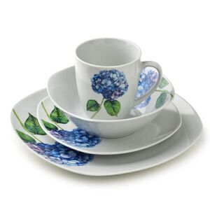 Mondex SADA 16 kusov jedálenského riadu Lea, modrá, 30/30/40 cm, porcelán vyobraziť
