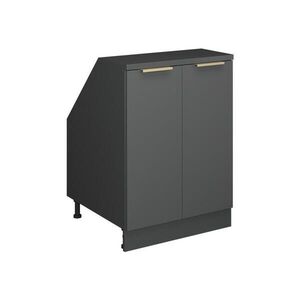 Vicco ŠIKMÁ SKRIŇA Rion Antracitové zlato 60 x 81.6 cm s 2 dverami, korpus skrine hĺbka 60 cm vyobraziť