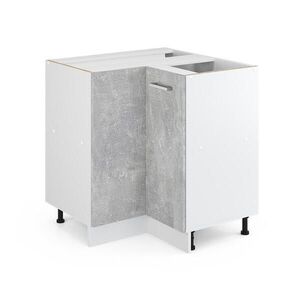 Vicco UNIVERZÁLNA ROHOVÁ SKRIŇA R-Line betón 75.6 cm s dvierkami, bez pracovnej dosky vyobraziť