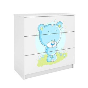 Petits-meubles KOMODA Babydreams Modrý medvedík 81/81/41 vyobraziť