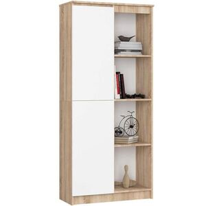 RAUMHIRSCH FURNITURE STOJACIA POLICA Dub Sonoma, biela 180/80/35 vyobraziť