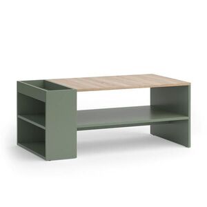 Vicco KONFERENČNÝ STOLÍK Wido zelená 100 x 55 cm s policami vyobraziť