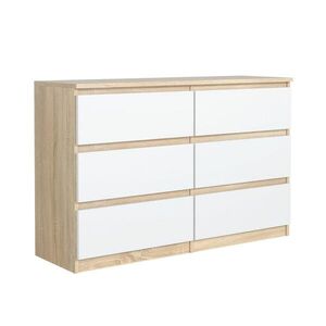 RAUMHIRSCH FURNITURE KOMODA Sonoma, biela 139/79/39 vyobraziť