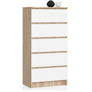 RAUMHIRSCH FURNITURE KOMODA Dub Sonoma, biela 121/60/40 vyobraziť