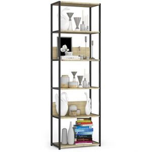 RAUMHIRSCH FURNITURE STOJACIA POLICA Čierna, dub Artisan 192/60/32 vyobraziť