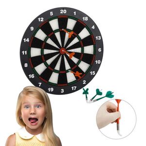 Relaxdays TERČ Čierna Biela softdart so 6 plastovými šípkami 42 cm vyobraziť