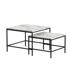 Vicco SÚPRAVA KONFERENČNÉHO STOLÍKA Ramio Biela/čierna 60 x 60 cm 2 časti vyobraziť