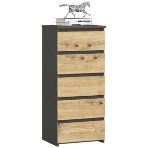 RAUMHIRSCH FURNITURE KOMODA grafitovo šedá, dub Artisan 92/40/35 vyobraziť