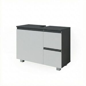 Vicco SPODNÁ SKRINKA POD UMÝVADLO J-Shape Antracit/biela 80 x 60.8 cm vyobraziť