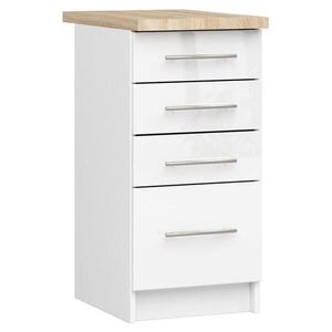 RAUMHIRSCH FURNITURE SPODNÁ SKRÍŇ Biela, Lesklá biela 85/40/46 vyobraziť