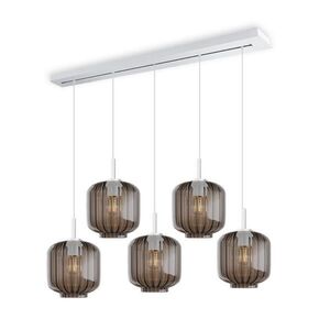 s.luce VELO jedálenská stolová lampa 5-plamienková 160cm vrchnák Ø 20cm vyobraziť
