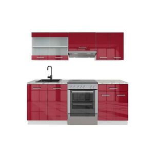 Vicco KUCHYNSKÝ KÚT R-Line Vysoko lesklá červená/biela 200 cm , AP Marble vyobraziť
