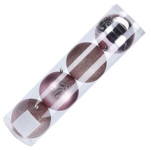 Mondex VIANOČNÁ ozdoba na stromček Santa Lilac Rose Gold 12/12/12 cm Plast vyobraziť