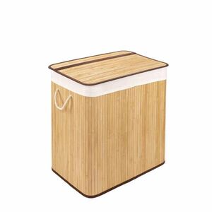 WohnDirect KOŠÍK na bielizeň s vekom BAMBOO vyobraziť