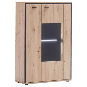 Livetastic VYSOKÁ KOMODA, farba duba, antracitová, 93/142/38 cm vyobraziť