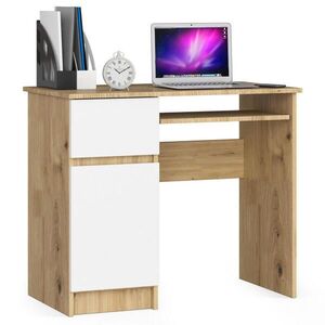 RAUMHIRSCH FURNITURE PÍSACÍ STÔL Dub Artisan, biela 77/90/50 vyobraziť