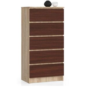 RAUMHIRSCH FURNITURE KOMODA Dub Sonoma, tmavohnedá 121/60/40 vyobraziť