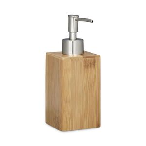 Relaxdays DÁVKOVAČ Prírodný bambus plast hranatý 240 ml vyobraziť