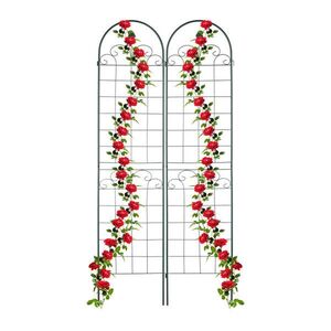Relaxdays MREŽA Tmavozelená 2-dielna-sada kov 220 cm vyobraziť