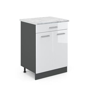 Vicco KUCHYNSKÁ SPODNÁ SKRINKA R-Line Biely vysoký lesk 60 cm AP mramor vyobraziť