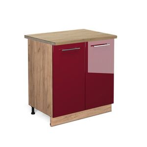 Vicco SPODNÁ SKRINKA POD DREZ Fame-Line Bordeaux vysoký lesk 80 cm , AP Oak vyobraziť