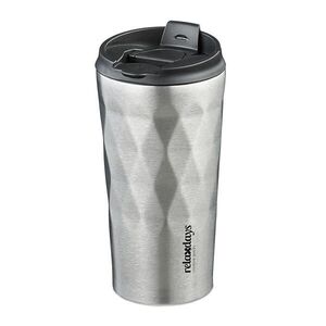 Relaxdays TERMOHRNČEK strieborný čierny nerez 350 ml vyobraziť