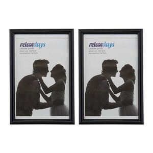 Relaxdays FOTORÁM Čierna 2-kusový-Set 10x15 cm vyobraziť