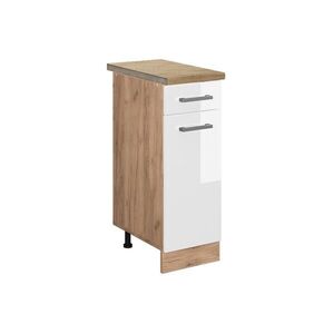 Vicco KUCHYNSKÁ SPODNÁ SKRINKA R-Line Biely vysoký lesk 30 cm , AP Oak vyobraziť