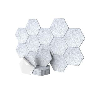 Relaxdays PANEL Sivý hexagon 18-dielny-set samolepiaci 30x26 cm vyobraziť