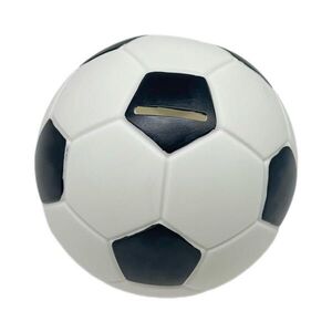 Relaxdays POKLADNIČKA Čierna Biela Futbal 15 cm vyobraziť