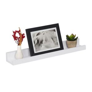Relaxdays POLICA Biela na obrázky MDF 48 cm vyobraziť