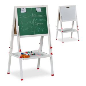 Relaxdays TABUĽA biela zelená magnetická vyobraziť