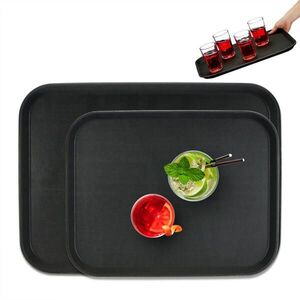 Relaxdays PODNOS Čierny 2-dielny-set protišmykový 46x35 cm vyobraziť