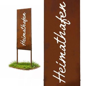 Relaxdays ZÁPICH Hrdzavohnedá tabuľa vyobraziť