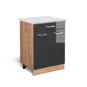 Vicco KUCHYNSKÁ SPODNÁ SKRINKA R-Line Antracit vysoký lesk 60 cm AP mramor vyobraziť