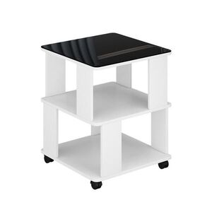 Vicco KONFERENČNÝ STOLÍK Velito Biela/čierna 50 x 50 cm vyobraziť