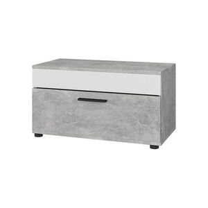 Vicco SKRIŇA V OBÝVACEJ IZBE Berno Betón/Biela 70.8 x 38.9 cm s výklopnými dverami vyobraziť