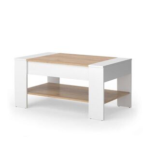 Vicco KONFERENČNÝ STOLÍK August Biely/zlatý dub 99.6 x 58.8 cm so zásuvkou vyobraziť