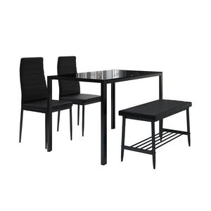 Vicco JEDÁLENSKÝ STÔL Grand čierna 120 x 70 cm 4-dielna súprava vyobraziť