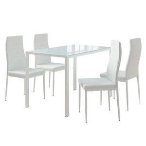 Vicco JEDÁLENSKÝ STÔL Grand biely 120 x 75 cm so 4 stoličkami vyobraziť