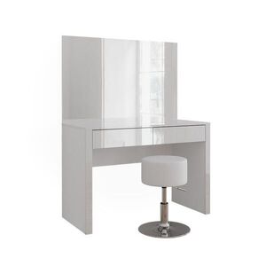 Vicco TOALETNÝ STOLÍK Annabelle, Biely vysoký lesk/biely, 110 cm so zrkadlom a taburetom vyobraziť