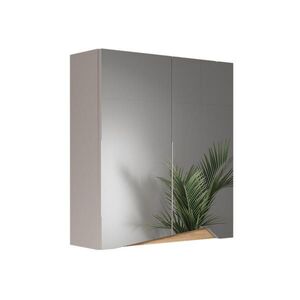 Vicco KÚPEĽŇOVÁ ZRKADLOVÁ SKRINKA Marelle Greige 60 x 67 cm s výškovo nastaviteľnou policou vyobraziť